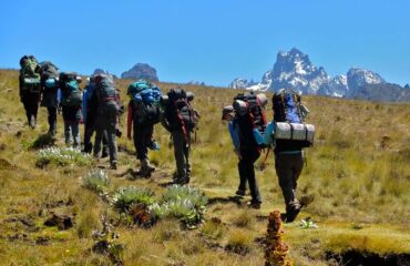 4 Days Mount Kenya Hiking Trekking Climbing Sirimon Route4