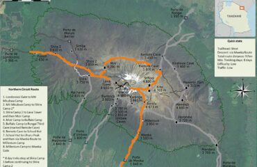 9 Days Mount Kilimanjaro Northern Circuit Hiking Route1