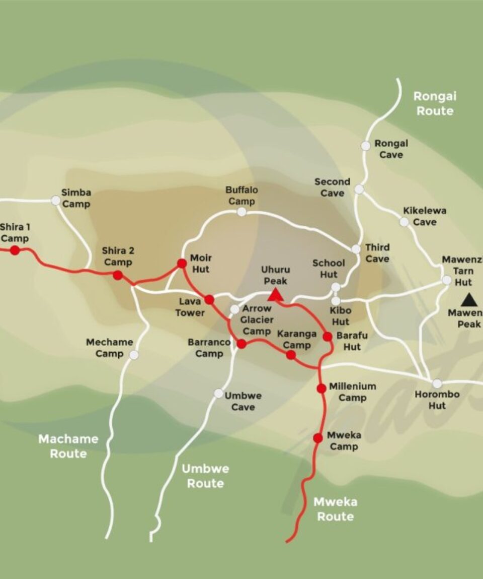 9 Days Mount Kilimanjaro Northern Circuit Hiking Route5