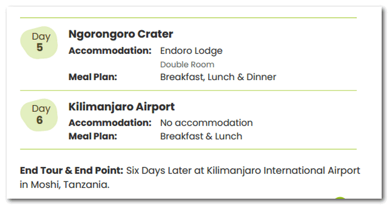 6-Days-Maasai-Serengeti-Wildlife-Package-Accommodation